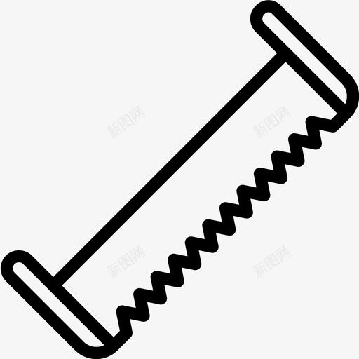 切割锯建筑工具图标svg_新图网 https://ixintu.com 切割锯 工具 建筑 粉碎建筑轮廓