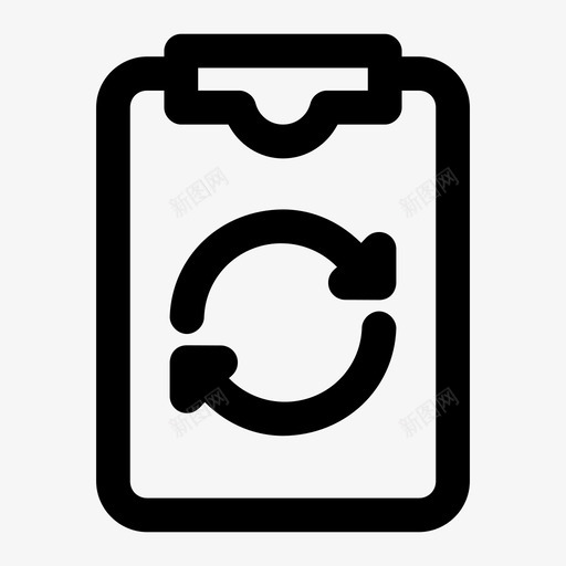 同步剪贴板记事本office图标svg_新图网 https://ixintu.com office 信纸 刷新 剪贴板 同步剪贴板 记事本