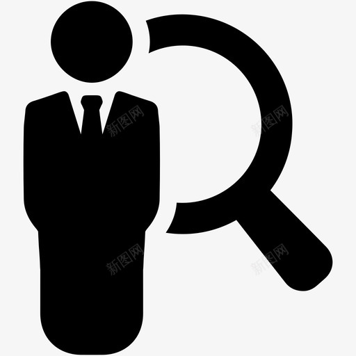 搜索用户头像商人图标svg_新图网 https://ixintu.com 商人 头像 搜索用户 查找 营销策略