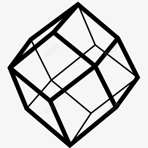 水晶宝石矿物图标svg_新图网 https://ixintu.com 宝石 宝石晶体 水晶 矿物 菱形十二面体
