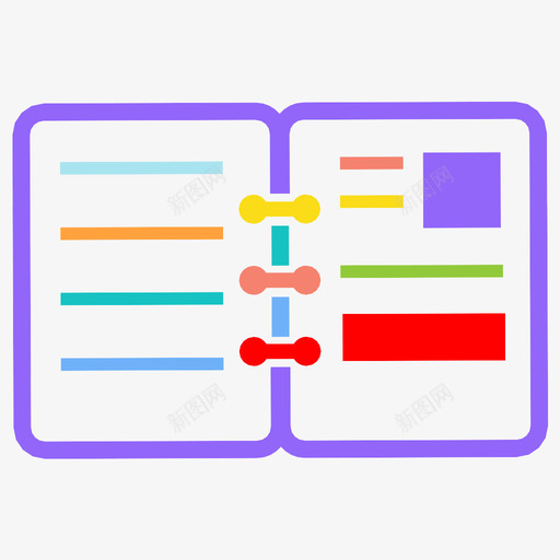 笔记本日记教育图标svg_新图网 https://ixintu.com 学习 教育 文学 日记 笔记本 阅读