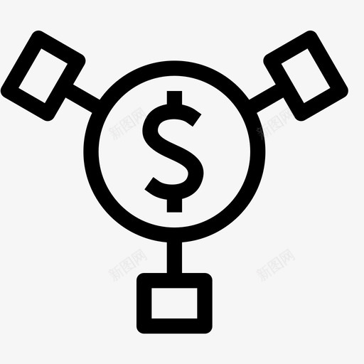 资金分配审计商业图标svg_新图网 https://ixintu.com dolar dottie 商业 审计 资金分配 连接 金融