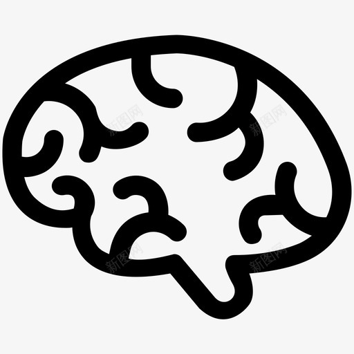 人脑人体器官科技可爱图标svg_新图网 https://ixintu.com 人体器官 人脑 科技可爱图标