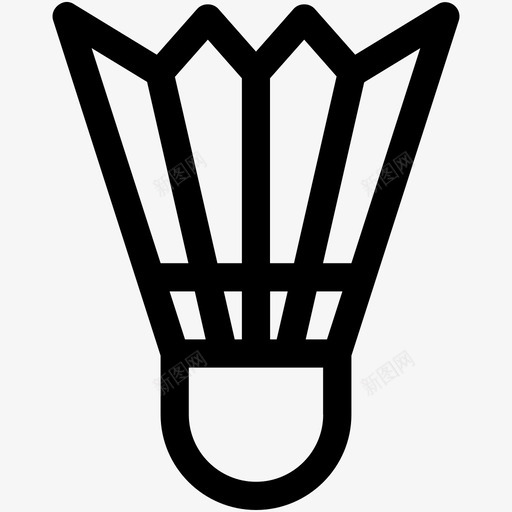 羽毛球运动器材运动图标集svg_新图网 https://ixintu.com 羽毛球 运动器材 运动图标集