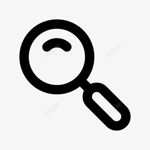 放大镜商务桌面图标svg_新图网 https://ixintu.com 办公室 商务 放大镜 文具 桌面 设备