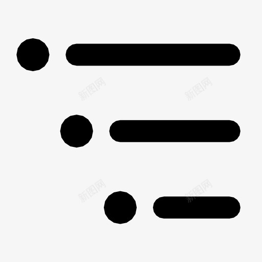 有序项目符号列表层次结构文本图标svg_新图网 https://ixintu.com 层次结构 文本 有序项目符号列表
