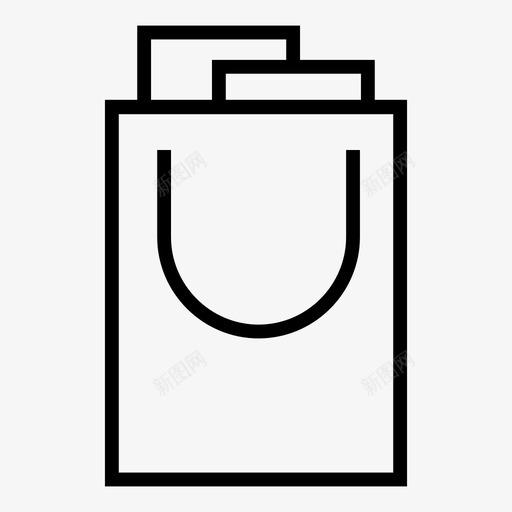 礼品袋购物袋纪念品图标svg_新图网 https://ixintu.com 旅游 礼品袋 纪念品 购物袋
