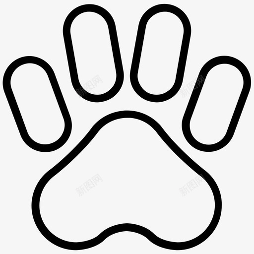 爪子动物狗爪图标svg_新图网 https://ixintu.com 动物 爪子 狗 狗爪 狩猎 美味的狗 美食