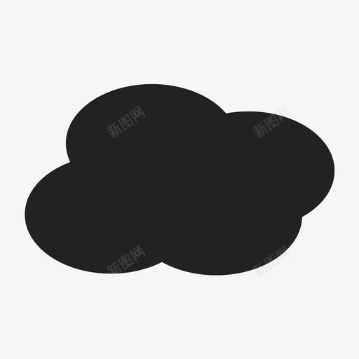 云小云多云图标svg_新图网 https://ixintu.com 云 多云 天气 小云 预报