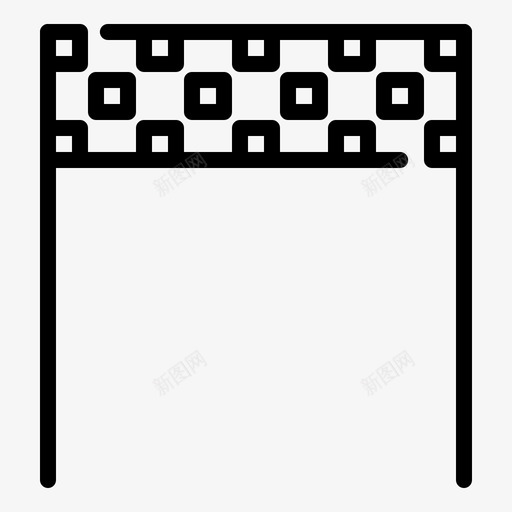 终点线方格终点图标svg_新图网 https://ixintu.com 奥运会路线 方格 比赛 终点 终点线