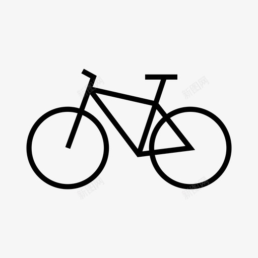 自行车骑乘交通工具图标svg_新图网 https://ixintu.com 交通工具 自行车 车辆 骑乘