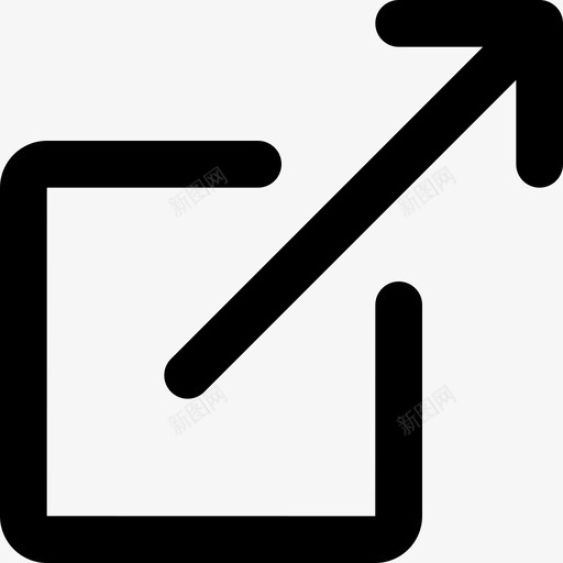 导出外部转发图标svg_新图网 https://ixintu.com 具有独特的风格 剪切一组可爱的线条图标 外部 导出 新建选项卡 转发 选项 非常适合用户界面和基于24x24像素网格的功能图形