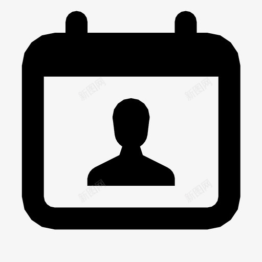 日历会议约会日期图标svg_新图网 https://ixintu.com 人 日历会议 日期 约会