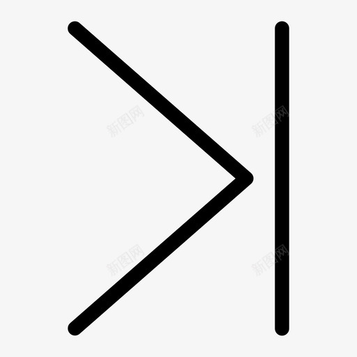 向前跳音频控制图标svg_新图网 https://ixintu.com 向前跳 基本粗体 控制 播放器 音频