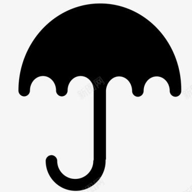 伞季风雨图标图标