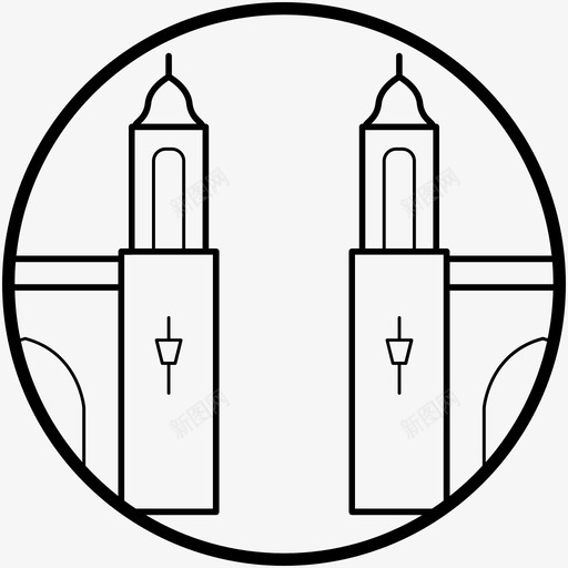 威尼斯城市地标图标svg_新图网 https://ixintu.com 世界顶级城市线图标 地标 城市 威尼斯 威尼斯城 纪念碑