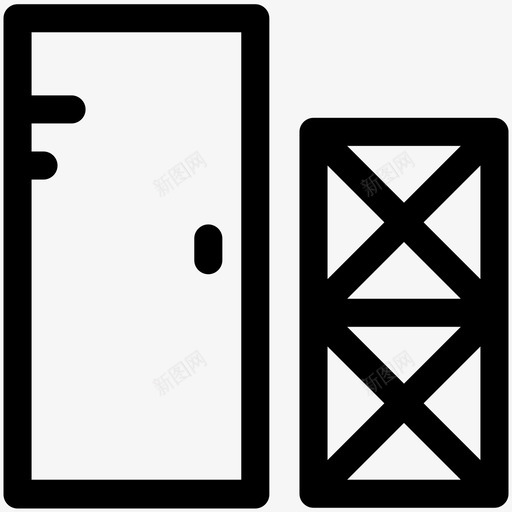 木箱货物送货箱图标svg_新图网 https://ixintu.com wod箱 全球物流可爱图标 木箱 船运 货物 送货箱