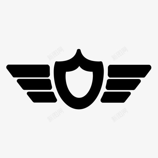 飞行员徽章飞行员翅膀徽章保护图标svg_新图网 https://ixintu.com 保护 军衔 安全 飞行员徽章 飞行员翅膀徽章