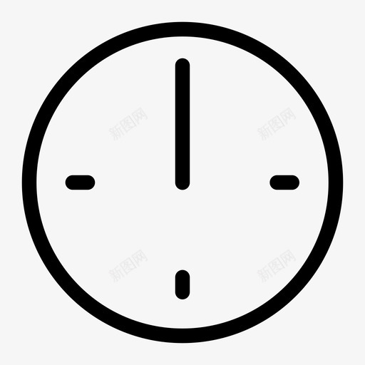 十二点午夜时间图标svg_新图网 https://ixintu.com 中午 中钟 十二点 午夜 时间
