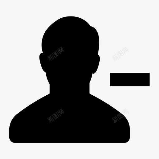 删除用户头像删除配置文件图标svg_新图网 https://ixintu.com 删除用户 删除配置文件 头像