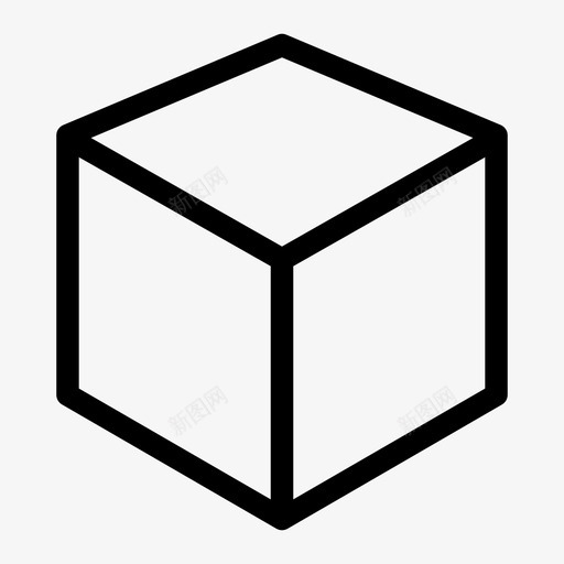 立方体三维长方体图标svg_新图网 https://ixintu.com 三维 几何体 包装 图像 平行六面体 棱镜 正方形 立方体 长方体