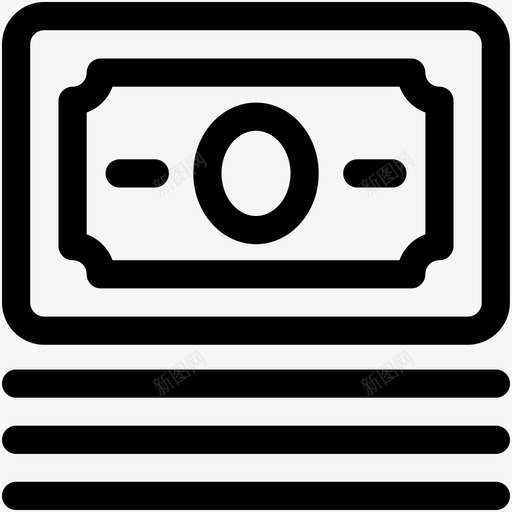 现金花费支付图标svg_新图网 https://ixintu.com 支付 现金 纸币 美元 花费 货币 转账 金融和支付可爱的图标 金额 钞票