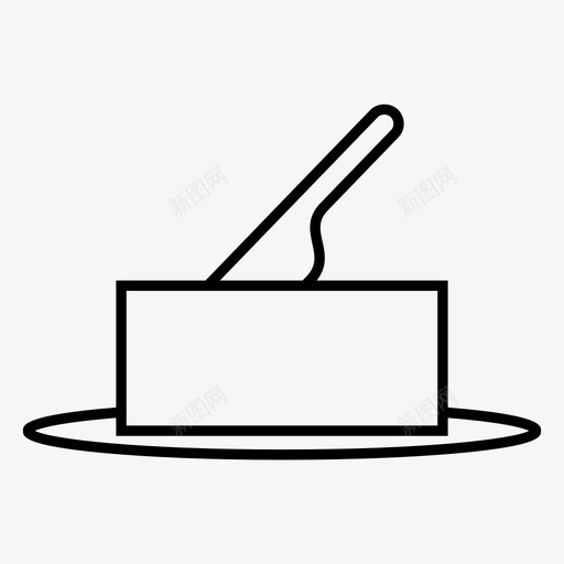 黄油早餐奶制品图标svg_新图网 https://ixintu.com 刀 奶制品 早餐 食物 食物和饮料 饭 黄油