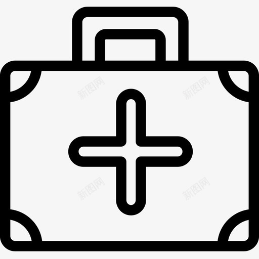 急救箱包公文包图标svg_新图网 https://ixintu.com 公文包 包 医生 医疗 医药 娱乐 急救箱