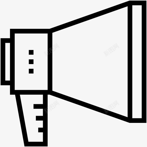 扩音器公告大海图标svg_新图网 https://ixintu.com 公告 喇叭 大海 扩音器 现代商业线图标