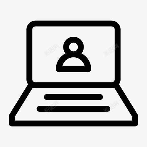 用户笔记本帐户添加图标svg_新图网 https://ixintu.com 个人 帐户 添加 用户笔记本