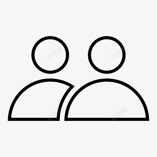 用户客户组图标svg_新图网 https://ixintu.com 人 客户 用户 用户界面 组 配置文件客户