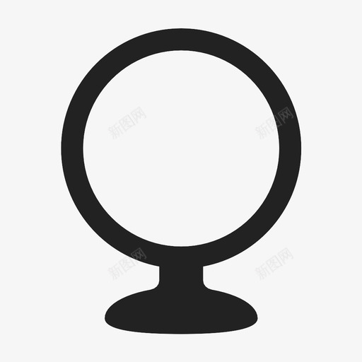 放大镜浴室镜镜子图标svg_新图网 https://ixintu.com 反射镜 放大镜 浴室镜 镜子