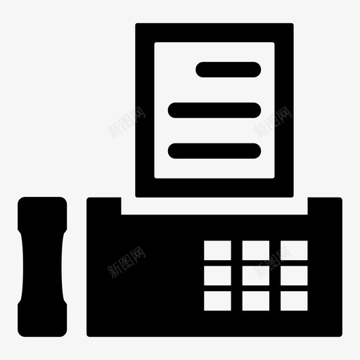 传真机通讯信件图标svg_新图网 https://ixintu.com 传真机 信件 打印 电话 通讯 通讯图标设置