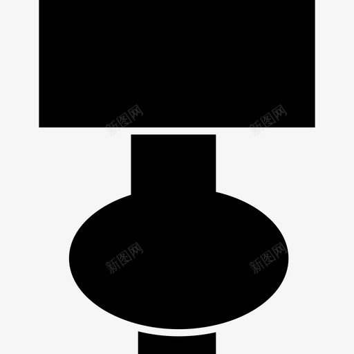 黑色的客厅灯工具和用具家居用品图标svg_新图网 https://ixintu.com 家居用品 工具和用具 黑色设计的客厅灯