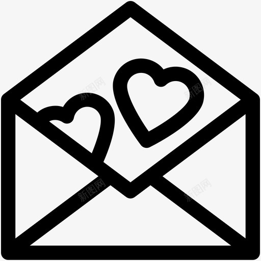情书信封情人卡图标svg_新图网 https://ixintu.com 信封 婚礼和情人节可爱的图标 情书 情人卡 情人节贺卡 爱情