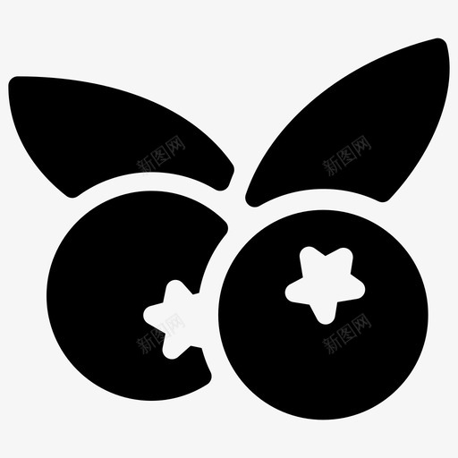 蓝莓食物水果图标svg_新图网 https://ixintu.com 健康 水果 水果固体图标 甜味 蓝莓 食物