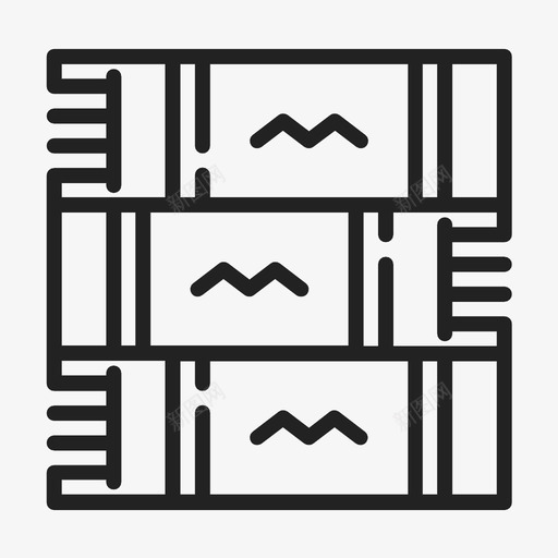围巾领口披肩图标svg_新图网 https://ixintu.com 冬天 围巾 披肩 领口
