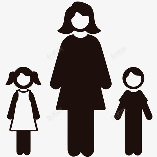 日托孩子幼儿园图标svg_新图网 https://ixintu.com 孩子 幼儿园 托儿所 日托