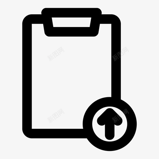 剪贴板上传信息记事本图标svg_新图网 https://ixintu.com 任务计划 信息 剪贴板 剪贴板上传 办公文具 记事本