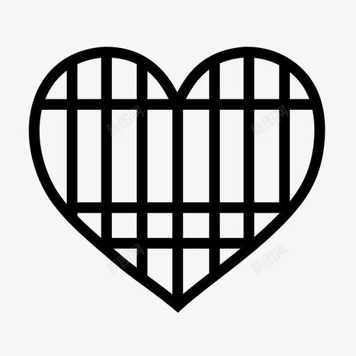 笼鸟笼心图标svg_新图网 https://ixintu.com 心 普里森 爱 笼 鸟笼