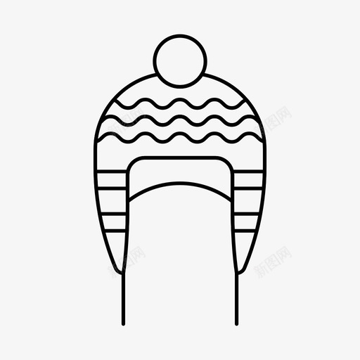 帽子配件端盖图标svg_新图网 https://ixintu.com 帽子 端盖 蓬蓬 衣服和鞋子 配件