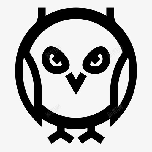 猫头鹰愤怒愤怒的小鸟图标svg_新图网 https://ixintu.com 动物 愤怒 愤怒的小鸟 有用的图标动物 猫头鹰
