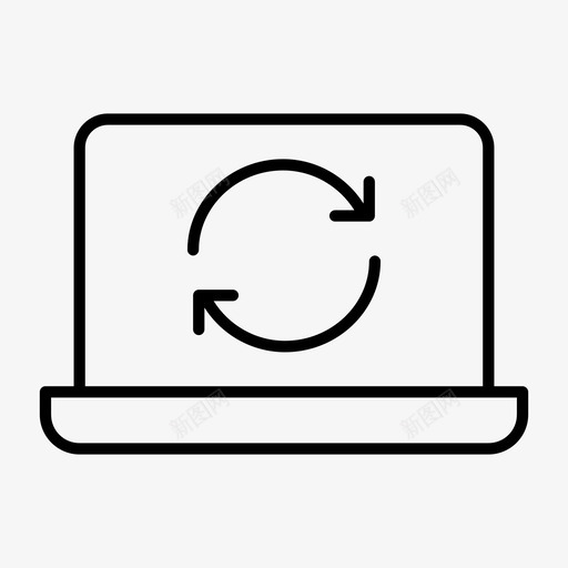 同步笔记本笔记本电脑屏幕macbook图标svg_新图网 https://ixintu.com macbook 上网本 刷新 同步笔记本 屏幕通知 笔记本电脑屏幕