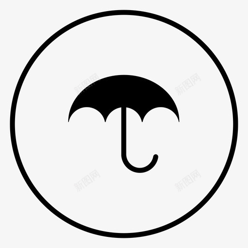雨伞秋日保护伞图标svg_新图网 https://ixintu.com 秋日保护伞 雨伞