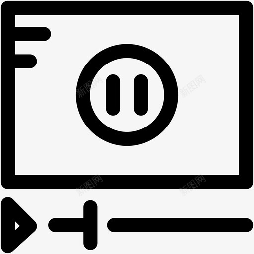 媒体播放器电影播放器多媒体图标svg_新图网 https://ixintu.com sea 多媒体 媒体播放器 搜索引擎优化和营销可爱的图标 电影播放器 视频播放器