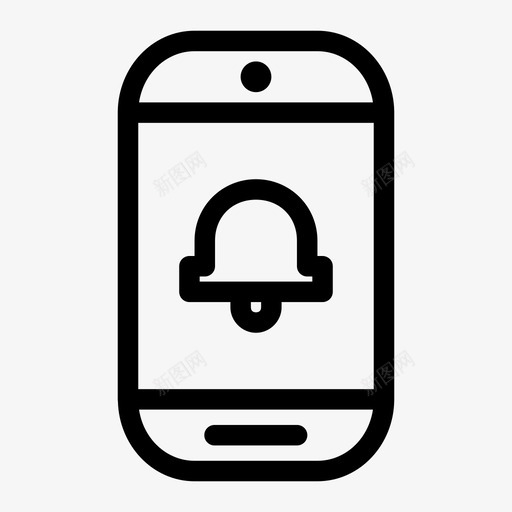 通知智能手机活动警报图标svg_新图网 https://ixintu.com 活动 警报 通知智能手机 铃声