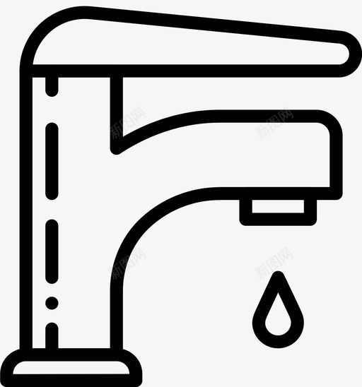 水槽水龙头建筑水龙头图标svg_新图网 https://ixintu.com smashicons建筑轮廓 工具 建筑 水槽水龙头 水龙头