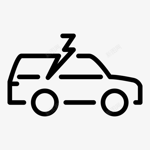 电动汽车电动面包车越野车图标svg_新图网 https://ixintu.com 电动汽车 电动越野车 电动面包车 越野车