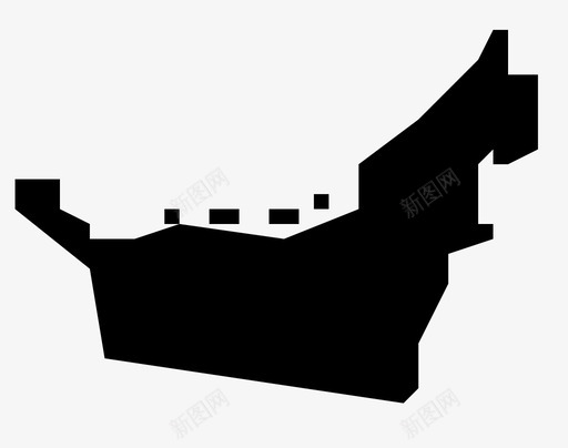 阿拉伯联合酋长国地图阿联酋图标svg_新图网 https://ixintu.com 世界地图字形 地图 阿拉伯联合酋长国 阿联酋