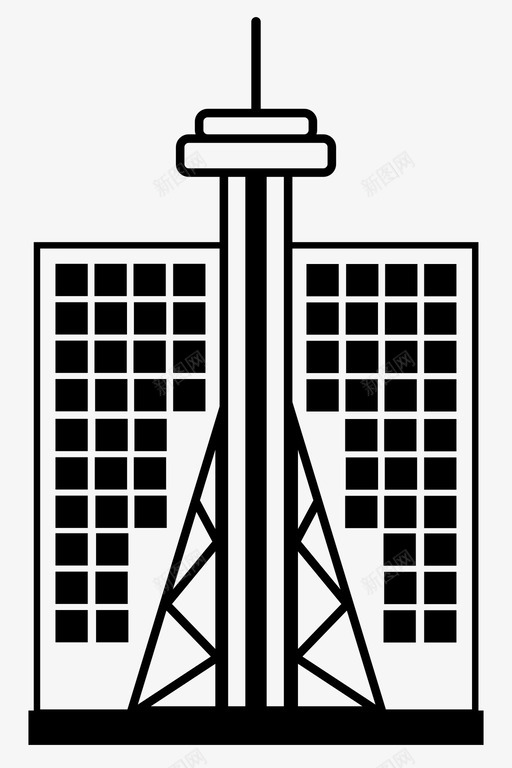 塔楼摩天大楼sim卡图标svg_新图网 https://ixintu.com sim卡 其他 卫星 城市 塔楼 建筑 摩天大楼 网络